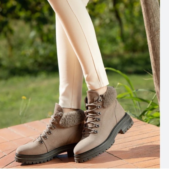 NEW M.gemi Alpine Due Shearling ankle boot, 36/6. GD1024 - Picture 2 of 8